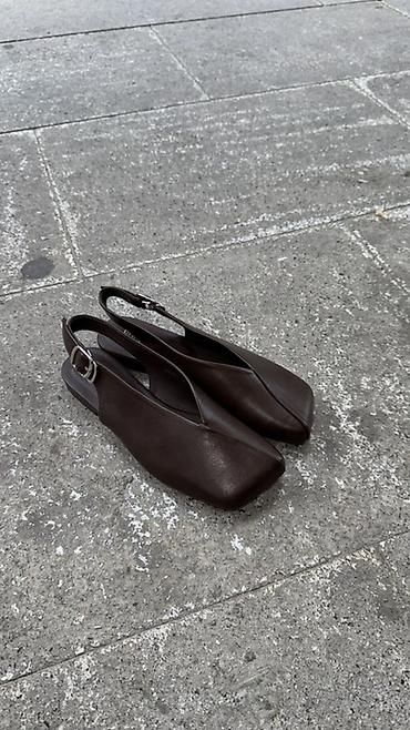carlo colucci: Boldini qadın ayaqqabısı – kəmərli slingback balet/pumps - Dizayn: Ucu — 6