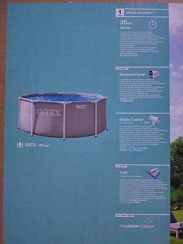 бассеины: Каркасный бассейн Intex Prism Frame Pool - Диаметр: 3,05 м (10’) - — 1