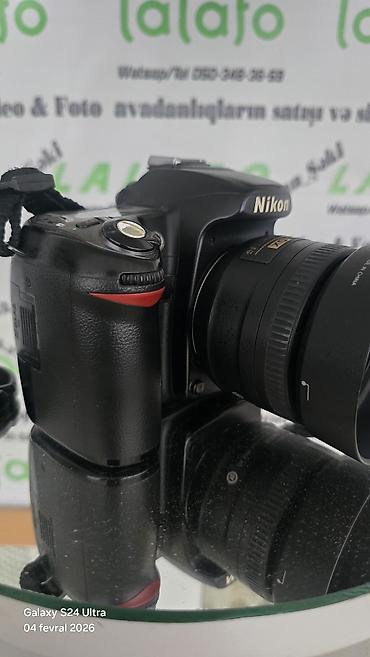 monitor qiymetleri: Nikon D80 DSLR fotoaparat + AF‑S NIKKOR 35mm f/1.8G üzərində kart və — 8
