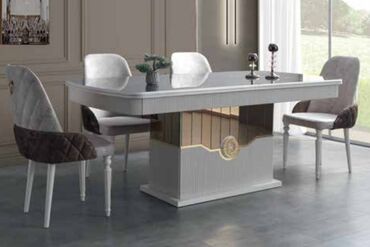 stol acilan: Для кухни, Для гостиной, Новый, Раскладной, Прямоугольный стол, 6 стульев, Азербайджан