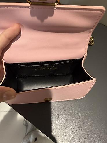 Çantalar: PINKO mini çanta – pudra çəhrayı rəng Real alıcıa endirim - Material — 4