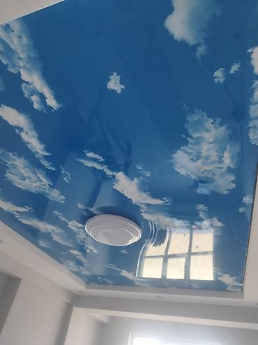 Натяжной потолок: Натяжной потолок Глянцевое Монтаж — 4