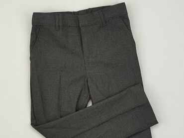 białe spodnie czarna koszula: Spodnie materiałowe, F&F, 5-6 lat, 110/116, stan - Bardzo dobry