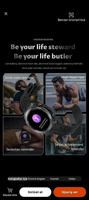 Smart saatlar: GPS-li idman ağıllı saatı - GPS/BDS/GLONASS/GALILEO dəqiq peyk — 8