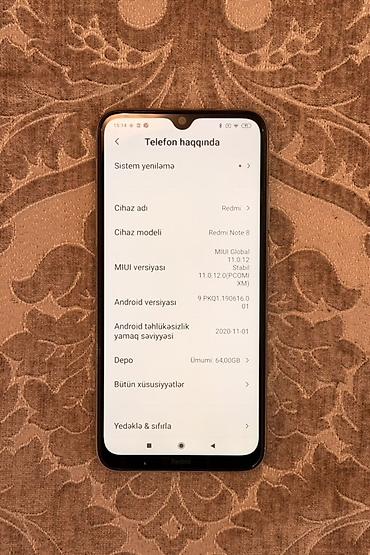 tecili satilan telefonlar: Xiaomi 64 GB, rəng - Ağ, 
 Barmaq izi — 3
