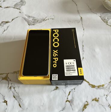 Poco: Poco X6 Pro 5G, Колдонулган, 256 ГБ, түсү - Боз, 1 SIM