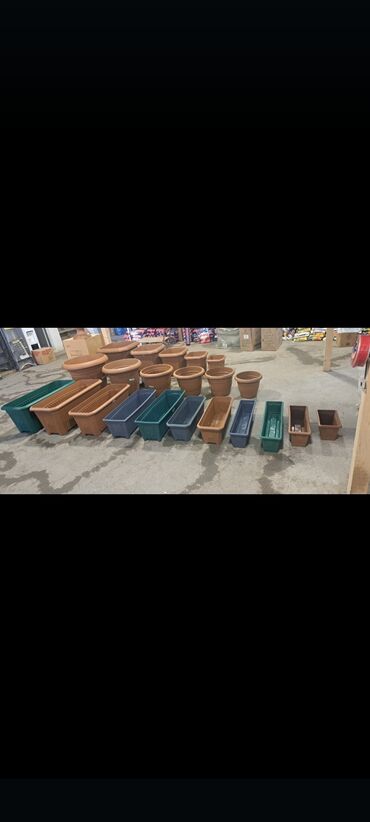 Bitkilər üçün dibçəklər: Dipçekler gül qabilar 30 sm 50 sm 70 sm 75 sm 85 sm 90 sm olculer var — 11