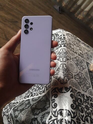 Samsung: Samsung Galaxy A32 5G, 64 GB, rəng - Bənövşəyi, Barmaq izi