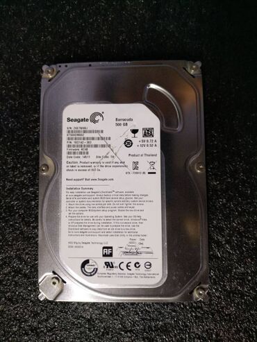 оперативная память sodimm ddr3l: Накопитель, Б/у, Seagate, HDD, 512 ГБ, 3.5", Для ПК