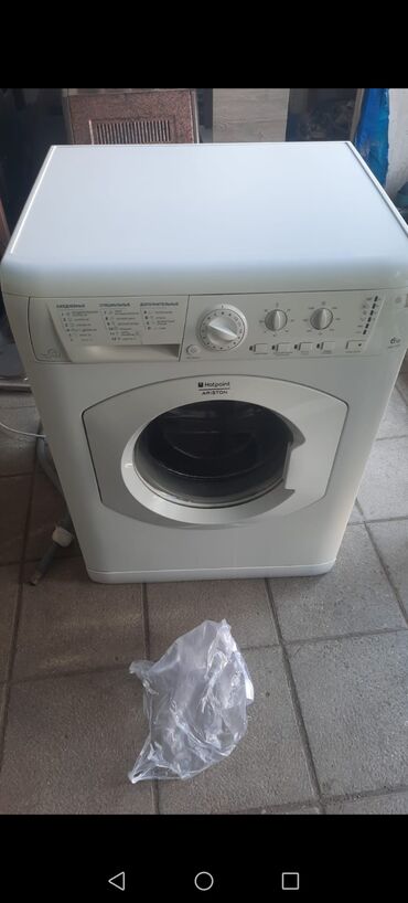 ət cəkən maşin: Стиральная машина Hotpoint Ariston, 6 кг, Б/у, Автоматические, Есть сушка, Нет кредита, Самовывоз, Платная доставка