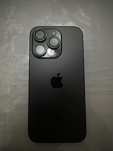 cd disk: IPhone 14 Pro, Б/у, 256 ГБ, Black Titanium, Защитное стекло, 85 % — 1