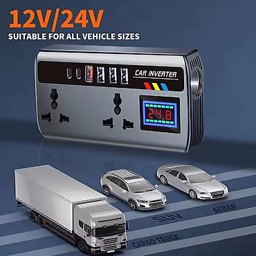 kettle: Auto pretvarač napona 12V/24V – univerzalni za sva vozila (sedan, SUV — 1
