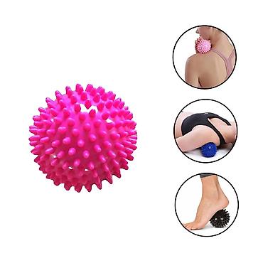 7 plas: №: 7059 Məhsulun adı: Tikanlı masaj topu Gymnic 1427, çəhrayı, 7 sm — 1