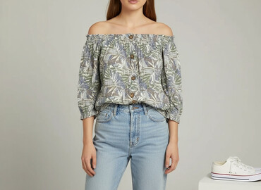 spódnice plisowane butelkowa zieleń: Greenpoint, Women's blouse, size S