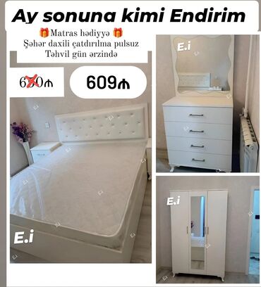 Masa və oturacaq dəstləri: *Yataq dəsti / Yataq otağı mebeli 609 AZN 💥* ✔️Rəng seçimi var