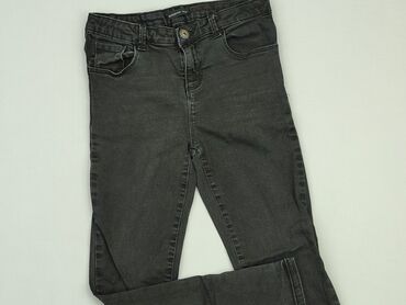 czarne spodnie bojówki: Jeans, Reserved, 12 years, 146/152, condition - Good