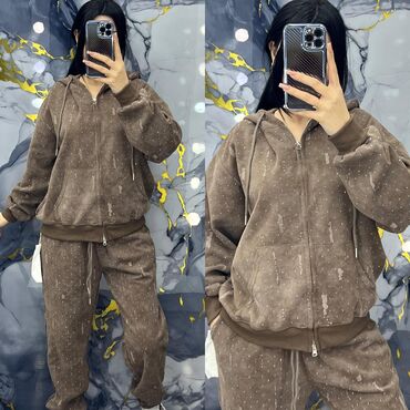 İdman dəstləri: Qadınlar üçün rahat sport dəst - 2 hissəli: kapüşonlu fermuarlı — 3