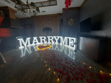 marry me: Tədbirlərin təşkili | Tədbirlərin bəzədilməsi, Dekorativ hərflər, Şarlar