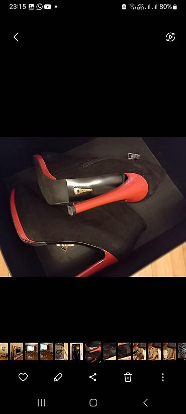 bot 38: Tommy Hilfiger, Ölçü: 38, rəng - Qırmızı, İşlənmiş — 4