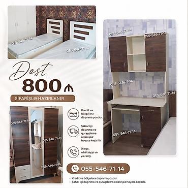 Uşaq/yeniyetmə otağı üçün mebel dəsti – sifarişlə hazırlanır. Dəst