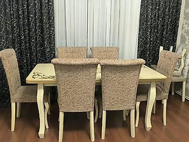 Masa desti. 250azn. 6 stulla ünvan Xırdalan (9092)*Tehi E