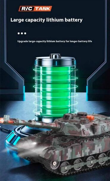 Ostalo: Nov RC tenk. Može da se kreće napred, nazad, levo. desno, da mu se — 10