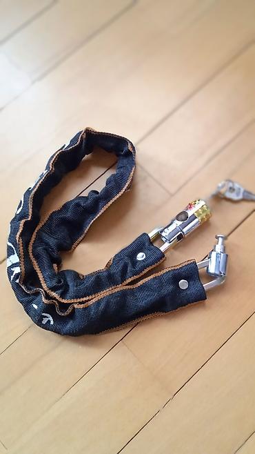 Velosiped aksesuarları: Dəmir velosiped və skuter üçün zincir kilit.Şəkildə orjinal hologramı — 9