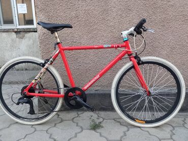 велосипед красный: Корейский привозной велосипед Рама алюминиевая Размер дисков 28 Для