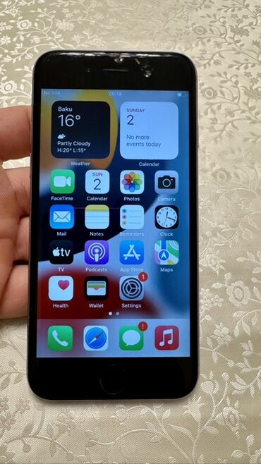 ayfon 6 s plus: IPhone 6s, 64 ГБ, Space Gray, Отпечаток пальца