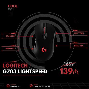 komputer dest: YENİ Logitech G703 LIGHTSPEED — gaming üçün sürət və dəqiqlik! 🎮🔥 ⚙️ — 1