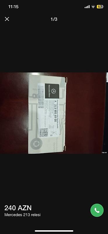 авто реле: Məhsul: Mercedes-Benz modul (A 213 905 69 00) - Brend: Mercedes-Benz — 2