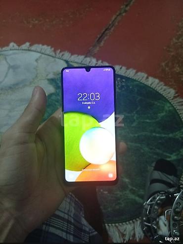 samsung galaxy a05: Samsung Galaxy A22, 64 GB, rəng - Göy, Düyməli, Barmaq izi — 1