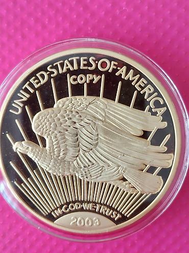 ucan: ABŞ “Saint-Gaudens” dizaynlı 20 dollar qızıl sikkəsinin nüsxəsi (COPY) — 2