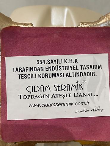 Qab-qacaq və mətbəx ləvazimatları: Çıdam Seramik dekorativ qab dəsti - Brend: Çıdam Seramik — 3