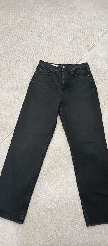 Шубы: Джинсы, Zara, M (EU 38), цвет - Черный