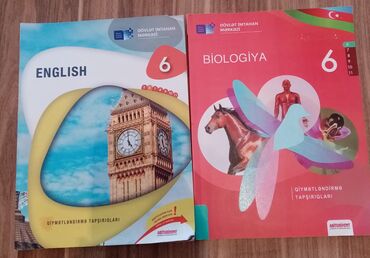 Kitablar, jurnallar, CD, DVD: 6 cı sinif biologiya, ingiliz dili DİM testi. 2 manat yazısızdır