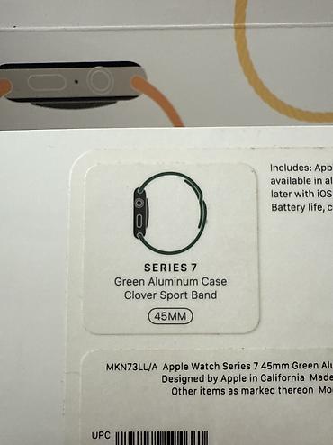 Apple Watch: Apple Watch series 7 (GPS) Максимальная емкость: 89% Версия WatchOS — 4