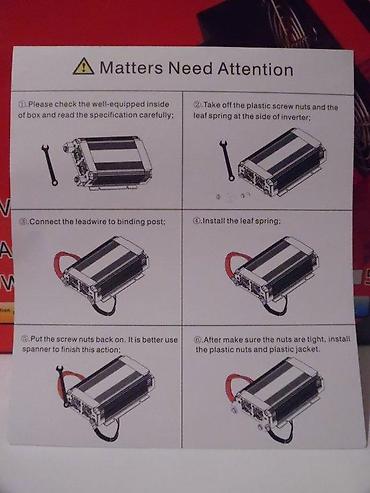 Pretvarači napona: Pretvarač napona 3000W – DC na AC - Tip: potpuno automatski pretvarač — 6