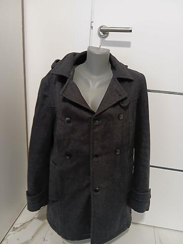 crveni kaput mango: Muški kaput LOZENGE collection, model 670. - Boja: tamnosiva - — 1