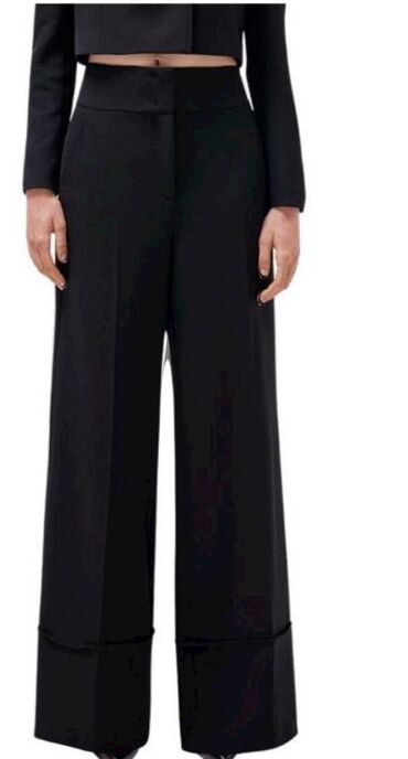 Pantalone: Crne elegantne pantalone 42br