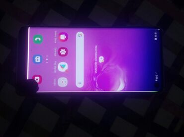 samaung s10: Samsung Galaxy S10, 128 GB, rəng - Qara, Sensor, Barmaq izi, Simsiz şarj