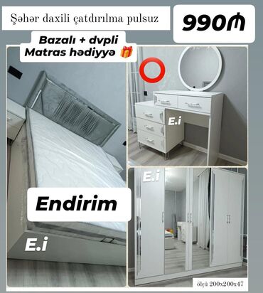 тряпичный шкаф: İkinəfərlik çarpayı, Dolab, Yeni