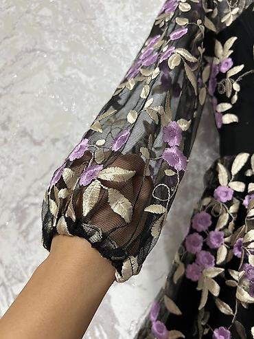 русские платья: Вечернее платье, Пышное, Длинная модель, С рукавами, Корсет, S — 2