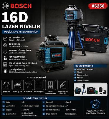 Yeni Lazer nivelir Bosch, Yüksək dəqiqliklə ölçən, Pulsuz çatdırılma, Kredit yoxdur lalafo.az -da Yeni Lazer nivelir Bosch, Yüksək dəqiqliklə ölçən, Pulsuz çatdırılma, Kredit yoxdur