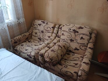 Qonaq otağı dəstləri: Mebel və məişət texnikası dəsti 1) Üçnəfərlik divan - Bej rəngli — 8