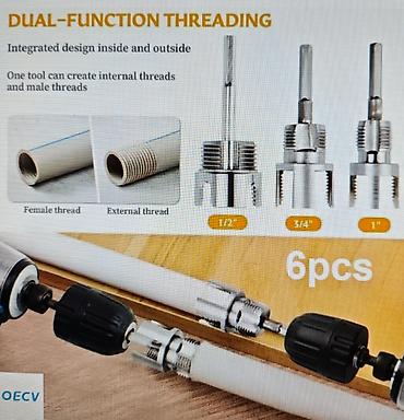 mini drel satilir: PVC borular üçün iki funksiyalı yiv açma ucluğu (drel üçün) - İstifadə — 1