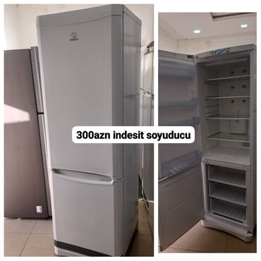 Soyuducular: İşlənmiş 2 qapılı Indesit Soyuducu Satılır, rəng - Ağ