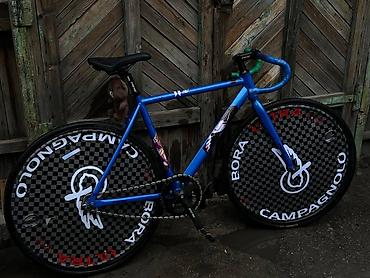Спорт жана хобби: Pink 100 СРОЧНООО!!!! - Рама: стальная, трековая геометрия, цвет — — 2