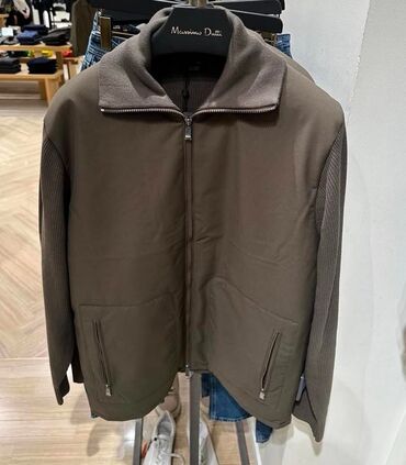 Куртки: Мужская куртка, L (EU 40), Massimo Dutti, Б/у, цвет - Зеленый, Самовывоз, Платная доставка