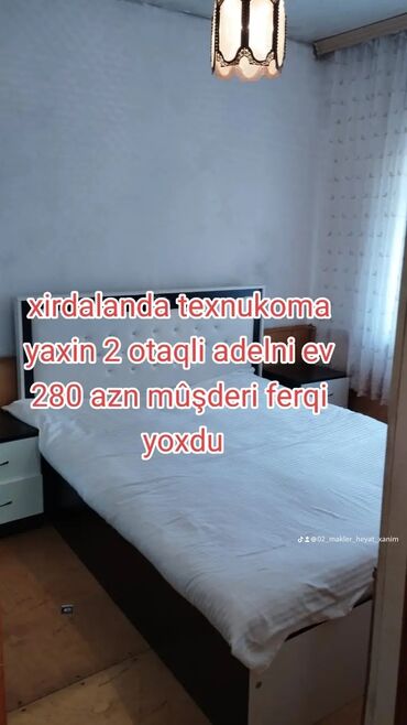 Uzunmüddətli kirayə evlər: 80 kv. m, 2 otaqlı, Kombi, Qaz, İşıq